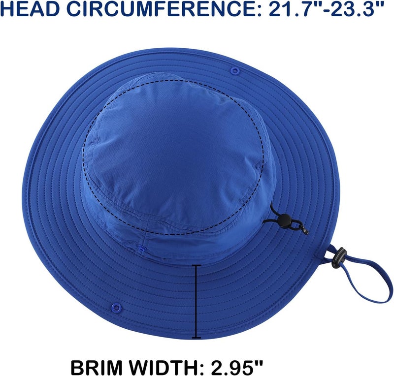 Connectyle Sun Hat for Men Women Outdoor UV Protection Safari Hat for Fishing Hiking Gardening Breathable Cowboy Hat UPF50 - Image 3